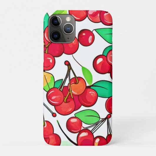 Kersenpatroonontwerp Case-Mate iPhone Case (Achterkant)