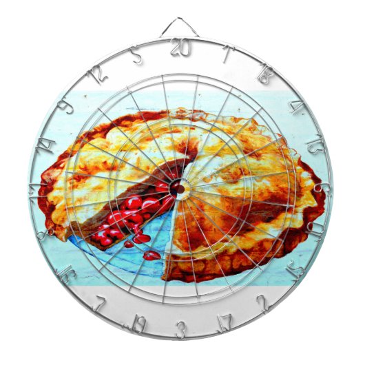 kersenplank dartbord (Voorkant)