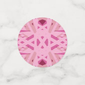 Kersenroze geometrische Art Deco Valentijnsdag Confetti (Kleine voorkant)