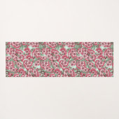 Kersensbloesem in roze en munt yogamat (Achterkant (horizontaal))
