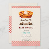 Kersentaart uitnodiging (Voorkant / Achterkant)