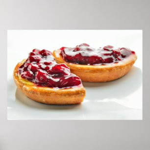 Kersentaart voedsel fotografie poster