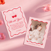 Kersenverjaardagsfeestje Bedankkaart