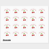 kersenvibes ronde sticker (Vel)