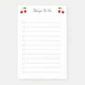 Kersenvruchten Dingen Om Te Doen Gelinieerd Post-it® Notes (Voorkant)