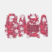 Kersenwijn Kerstmis | Aangepast Bedankdoosjes (Uitgevouwen)