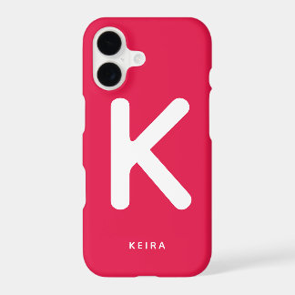 Kersrode Monogram Hoesje