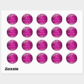 Kersroze Bruiloft Sticker (Vel)