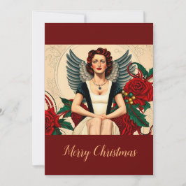 Kerst 1940's Angel Kaart