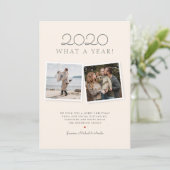 Kerst 2020 Handgetekende Red Tartan Holiday Kaart (Staand voorkant)