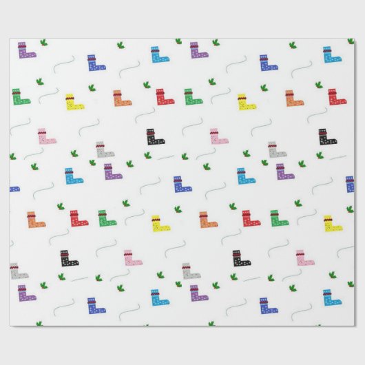 Kerst 2022 Design Cadeaupapier (Vlak)