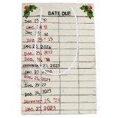 Kerst 2025 Oude Kaart Medium Cadeauzakje (Voorkant)