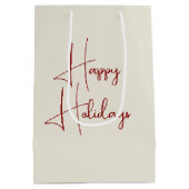 Kerst 2025 Oude Kaart Medium Cadeauzakje (Achterkant)