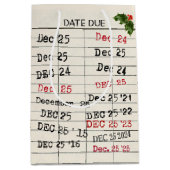 Kerst 2025 Oude Kaarten Medium Cadeauzakje (Voorkant)