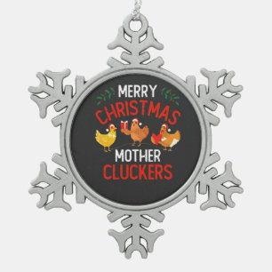 kerst 2026, tin sneeuwvlok ornament