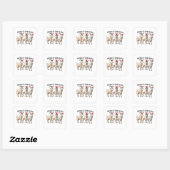 kerst 2026, vierkante sticker (Vel)