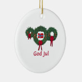 Kerst 2 Noorwegen Keramisch Ornament (Rechts)