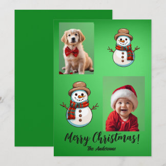 Kerst 6 kind, vrolijk kerstfeest! kerstkaart kaart