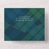 Kerst 7 Foto Wensing QR code Vakantie Kaart (Achterkant)