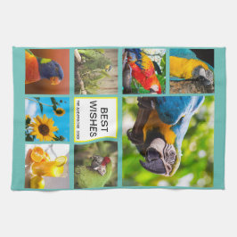 Kerst 8 Afbeelding Familiefoto ✨ Collage Custom Theedoek