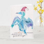 kerst-aalscholver-Kaart Kaart (Gele Bloem)