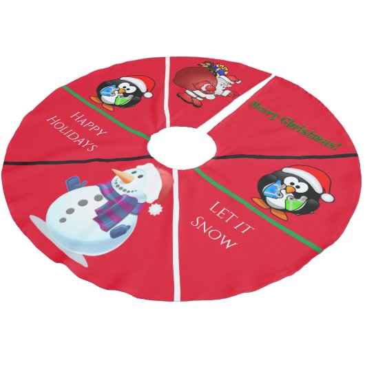 Kerst aangepaste boomrok. kerstboom rok (Gekanteld)