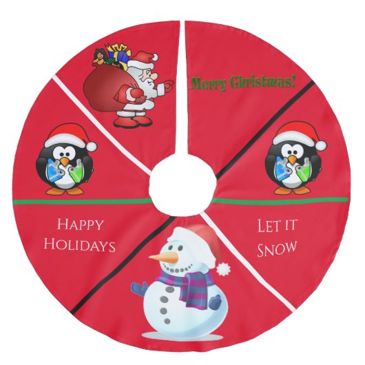 Kerst aangepaste boomrok. kerstboom rok (Voorkant)