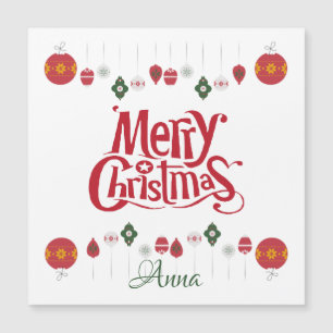 Kerst aangepaste geschenken magneet