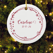 Kerst Aangepaste Naam Boogschutter Dierenriem Teke Keramisch Ornament