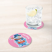 Kerst aangepaste onderzetter Snowman winter wonder (Insitu)