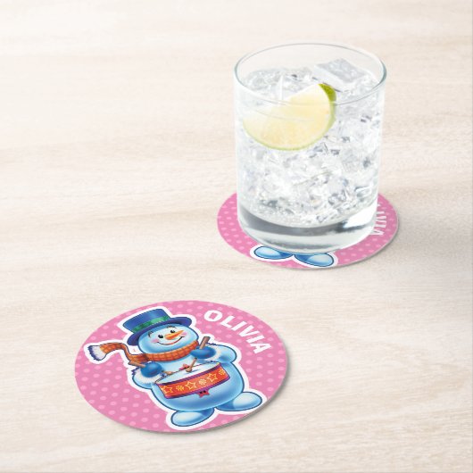 Kerst aangepaste onderzetter Snowman winter wonder (Insitu)