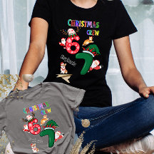 Kerst Aanpasbare Familie Crew Pret Zwart