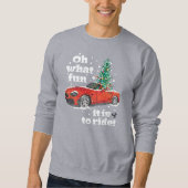Kerst Abarth 124 Spider Fun Ride Sweatshirt (Voorkant)