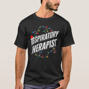 Kerst Ademhalingstherapeut Licht Longarts T-shirt
