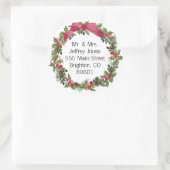 Kerst Adres Sticker (Tas)