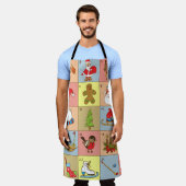Kerst Advent: Doodle Element Collectie Schort (Gedragen)
