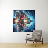 Kerst Advent Tapestry Wandkleed (In Situ (horizontaal))