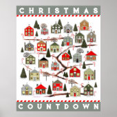 Kerst Adventkalender Poster (Voorkant)