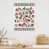 Kerst Adventkalender Poster (Keuken)