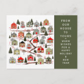 Kerst Adventkalender Vakantie Ansichtkaart Feestdagenkaart (Voorkant)