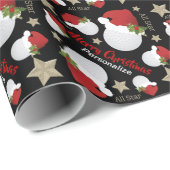 Kerst All Star Pro Golf - Personaliseren Cadeaupapier (Rol Hoek)