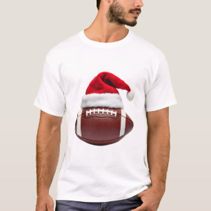 Kerst Amerikaanse Voetbal Bal Sinterklaas Muts (1) T-shirt