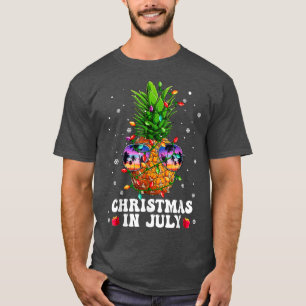 Kerst anananas in juli Aloha Hawaii Beaches H T-shirt