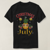 Kerst anananas in juli Hawaiian Summer Funny T-shirt (Design voorkant)