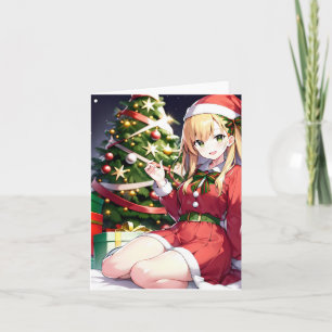 Kerst Anime Q - AI Kaart