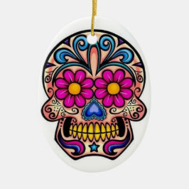 Kerst-annament Suiker Skull Keramisch Ornament