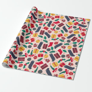 Kerst Artikelen Patroon Cadeaupapier