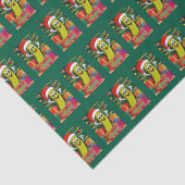 Kerst augurk met kerstmuts tissuepapier (Detail)