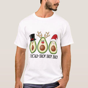 Kerst Avocado Frosty, Rudolph en Santa T-shirt