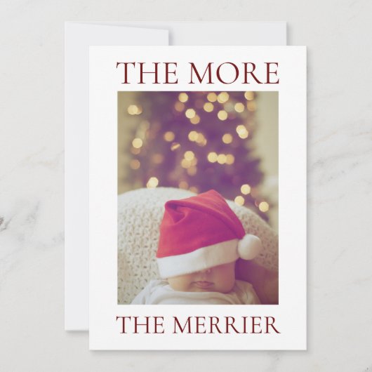 Kerst Baby Aankondiging (Voorkant)